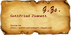 Gottfried Zsanett névjegykártya