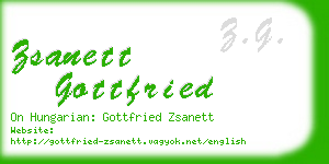 zsanett gottfried business card